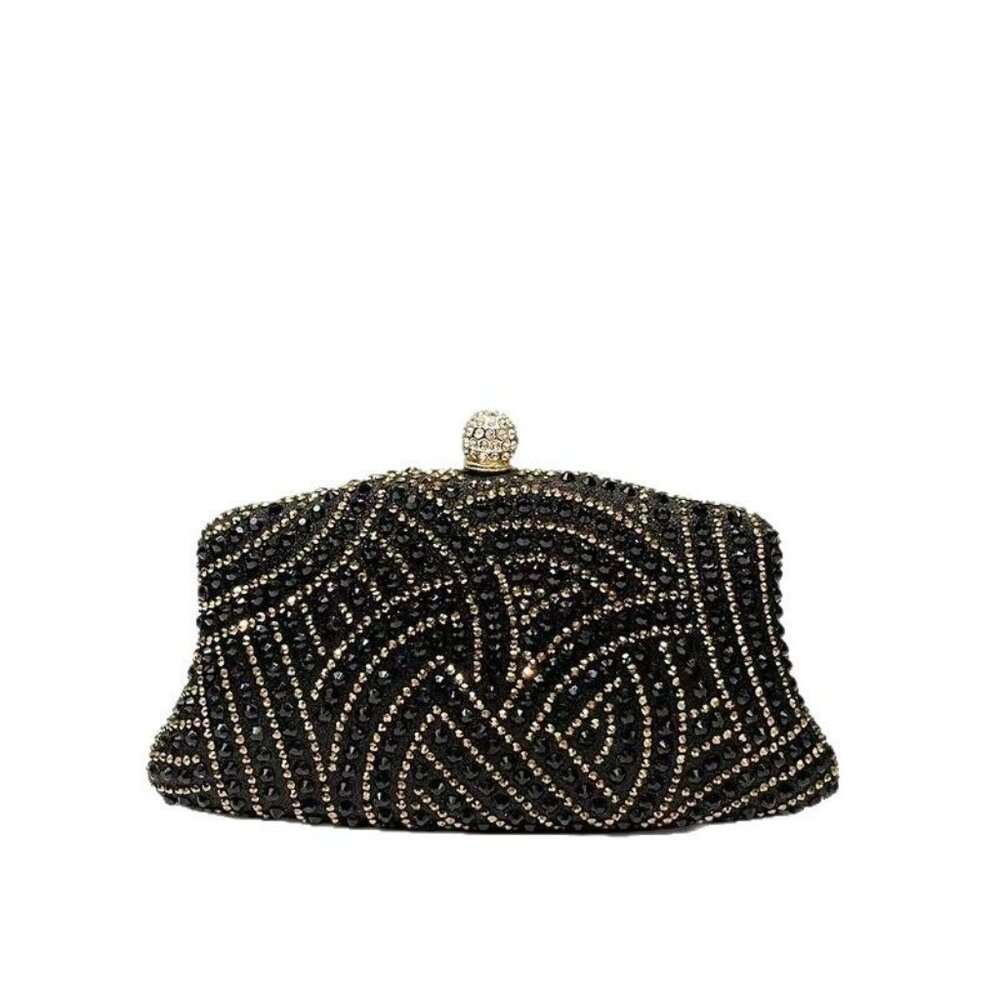 Crystal Art Deco Evening Clutch